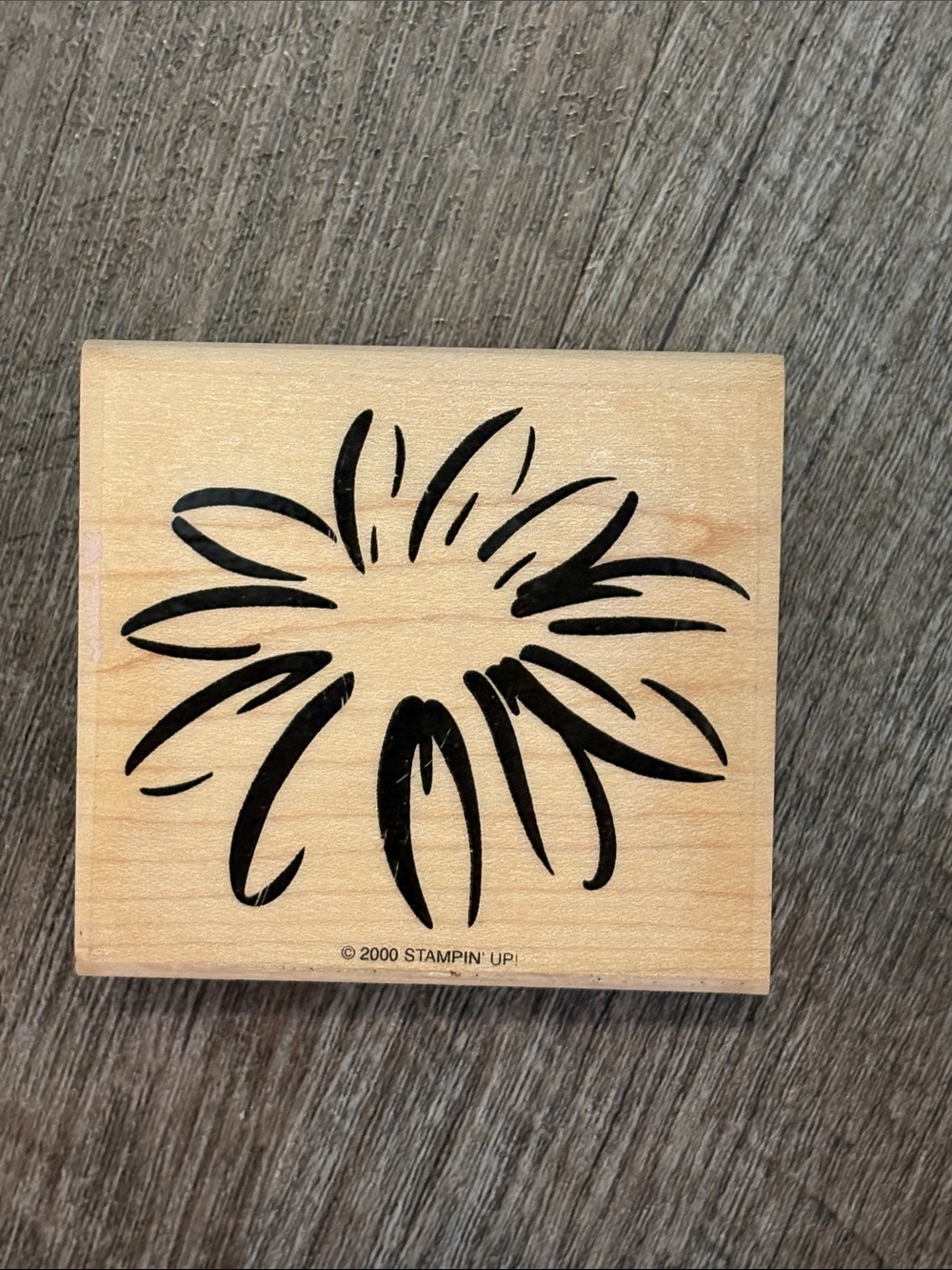 Stampin’ Up Vintage Y2K by Flower Large Rubber Stamp